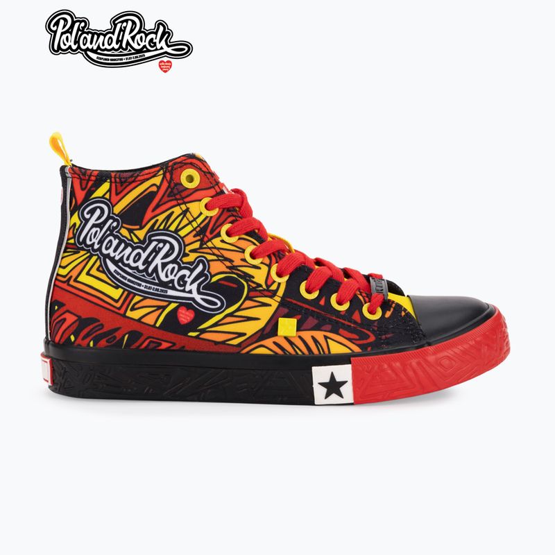 Încălțăminte pentru bărbați BIG STAR SS174501 black/red/yellow 8