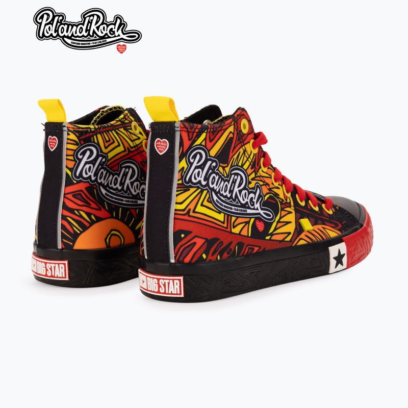 Încălțăminte pentru bărbați BIG STAR SS174501 black/red/yellow 10