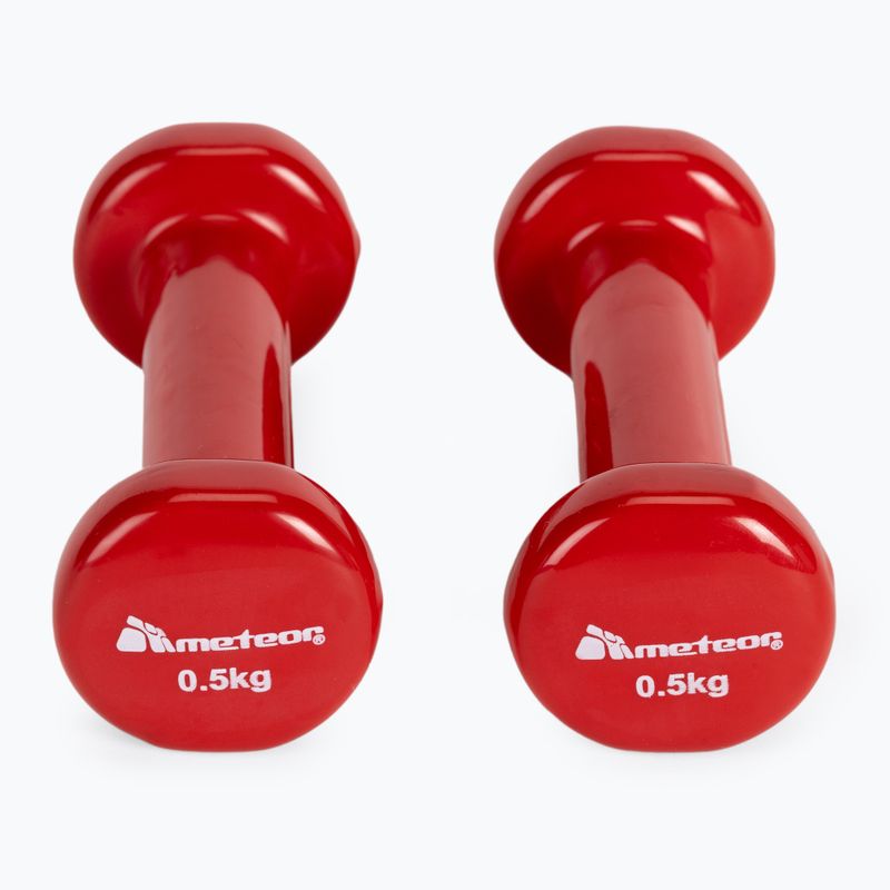 Haltere Meteor 2 x 0 5 kg roșu 30180 3