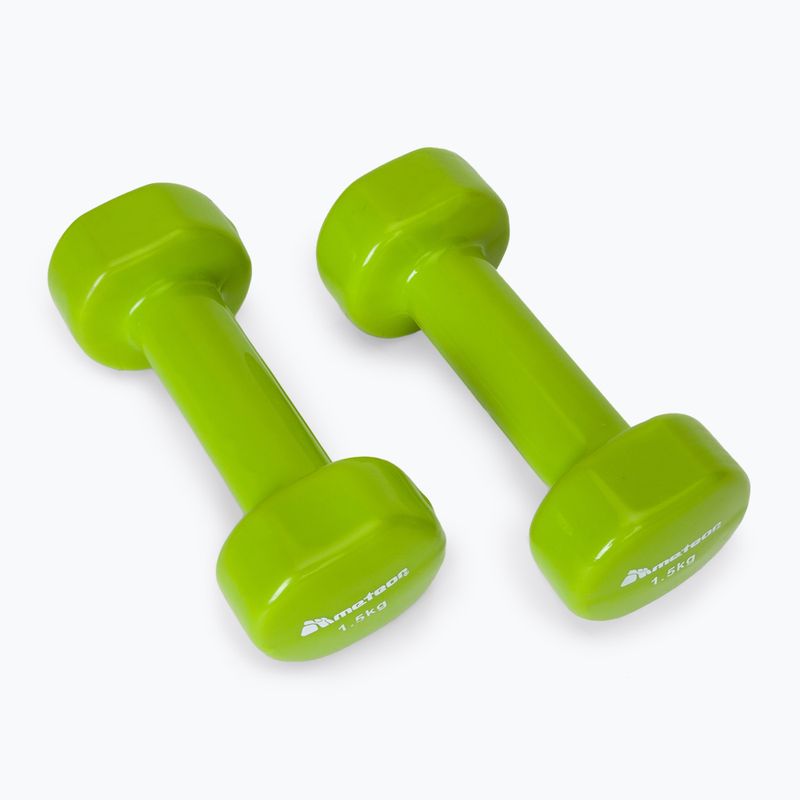 Haltere Meteor 2 x 1 5 kg verde 30183 2