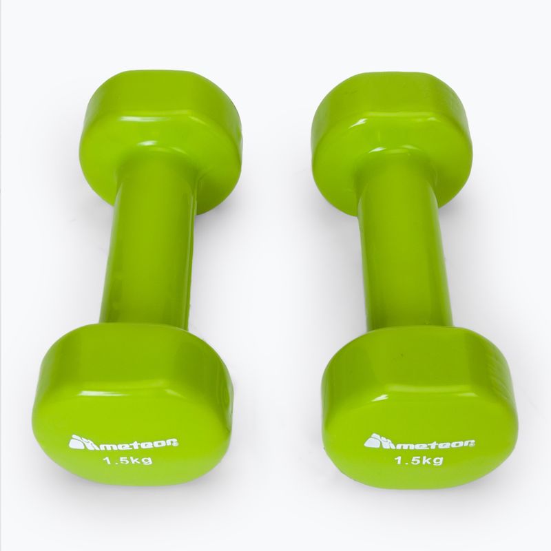 Haltere Meteor 2 x 1 5 kg verde 30183 3