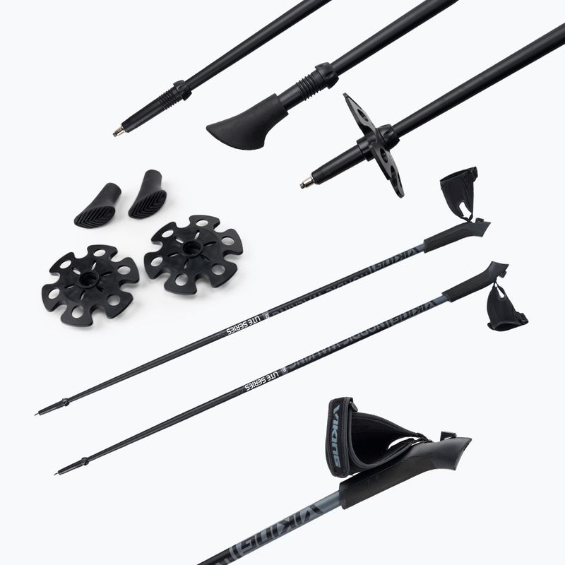 Viking Lite Pro 08 Nordic Walking stâlpi negru-gri 650/21/4563/08/105 5