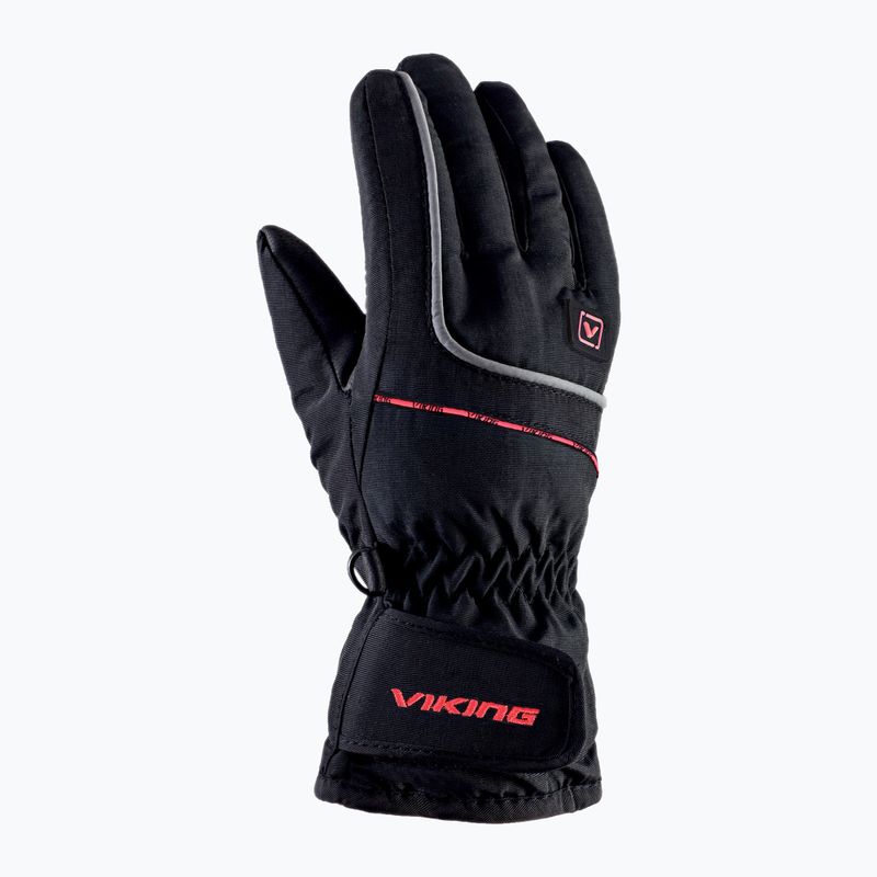 Mănuși de schi pentru copii Viking Kevin Ski dark red 2
