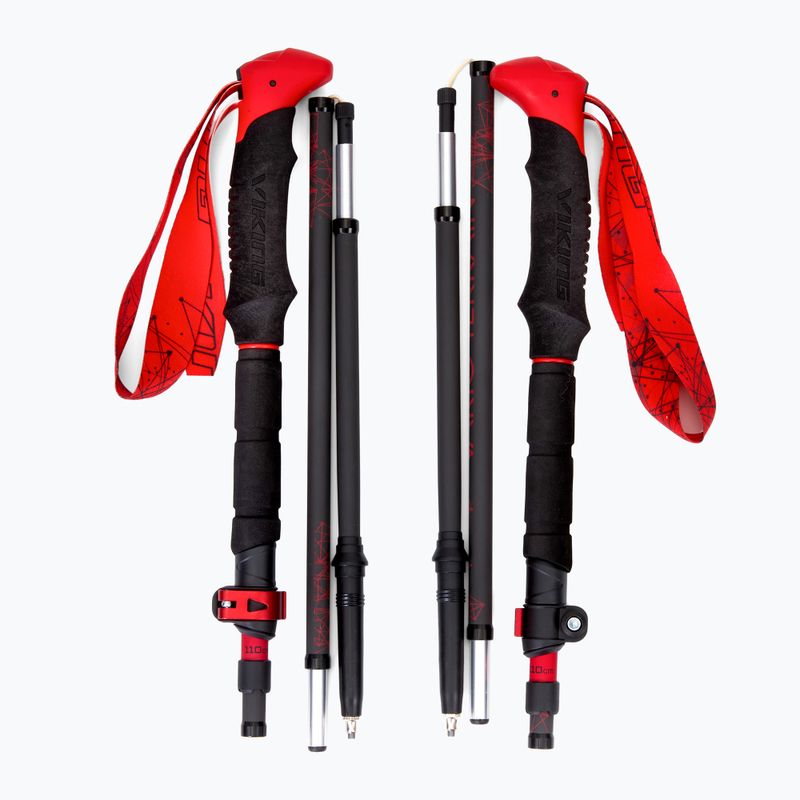 Bețe de schi Viking Spider black/red 6