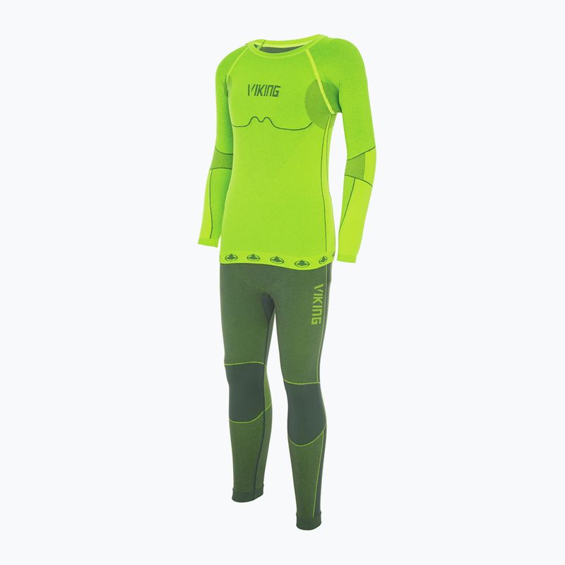 Set lenjerie termică pentru copii Viking Riko, verde, 500/14/3030