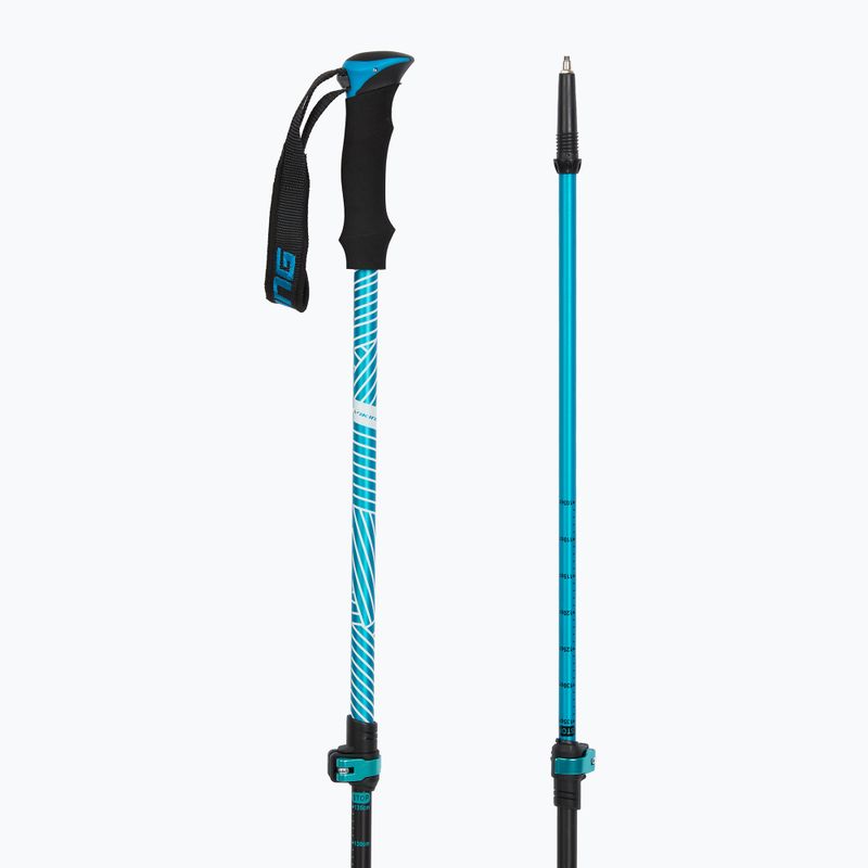 Bețe de trekking Viking Shiva black/turquoise 3