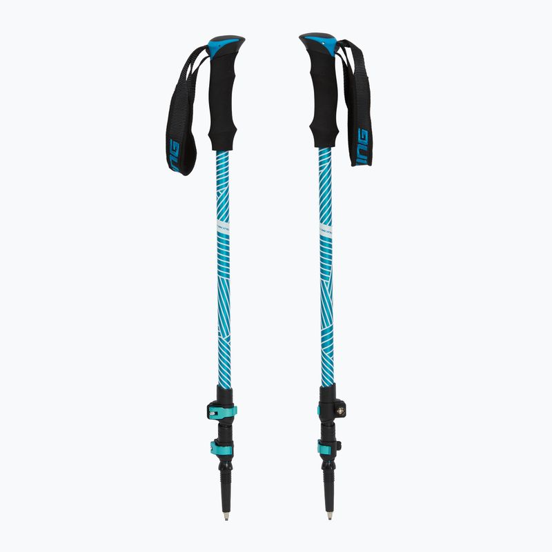 Bețe de trekking Viking Shiva black/turquoise 5