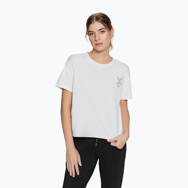 Tricou de antrenament pentru femei  Cardio Bunny Bright white