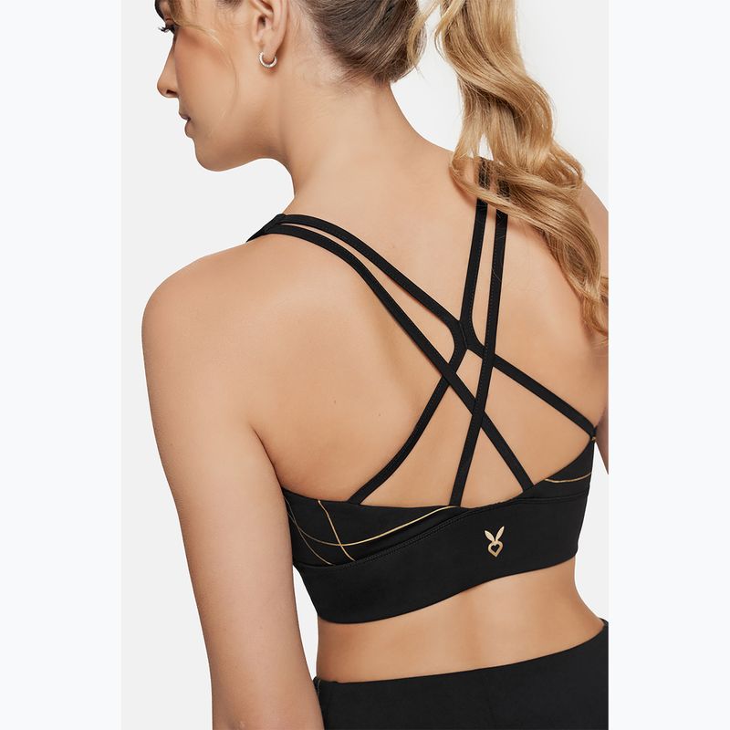 Sutien de antrenament Cardio Bunny Flame negru 5