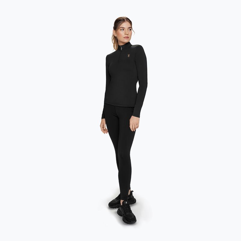 Longsleeve de antrenament pentru femei Cardio Bunny Stormy black 2