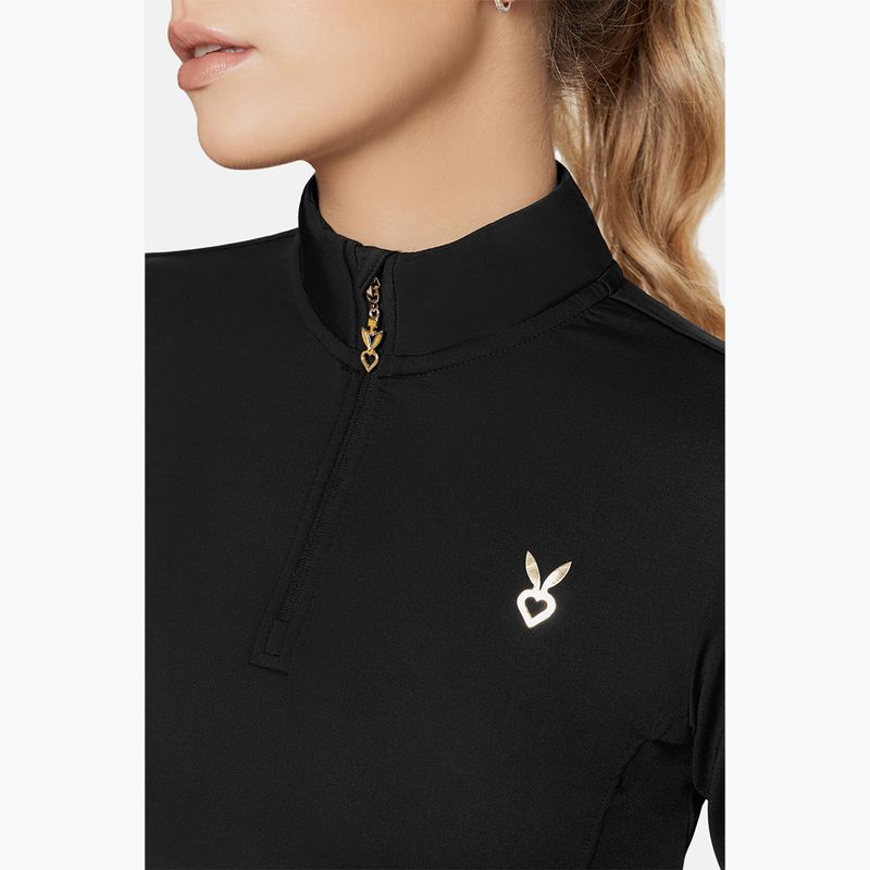 Longsleeve de antrenament pentru femei Cardio Bunny Stormy black 5