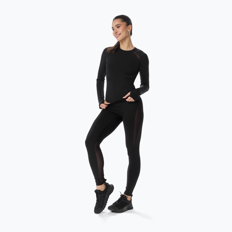 Longsleeve de antrenament pentru femei Cardio Bunny  black 2