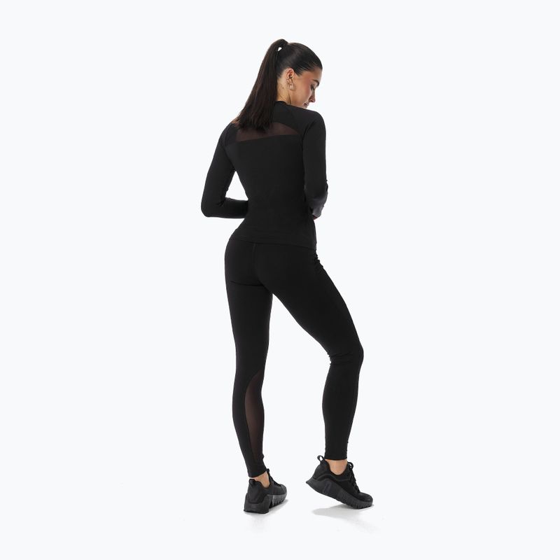 Longsleeve de antrenament pentru femei Cardio Bunny  black 3