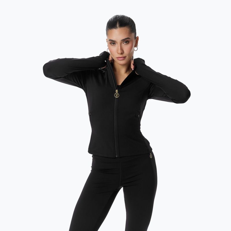 Bluză de antrenament pentru femei Cardio Bunny Zipper Blouse black 5