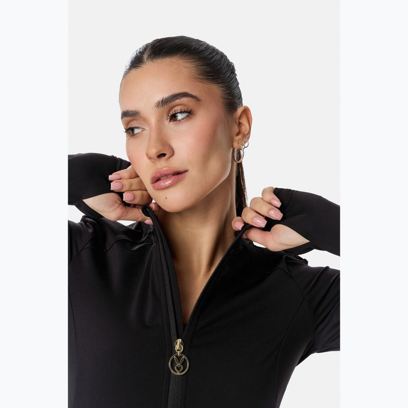 Bluză de antrenament pentru femei Cardio Bunny Zipper Blouse black 6