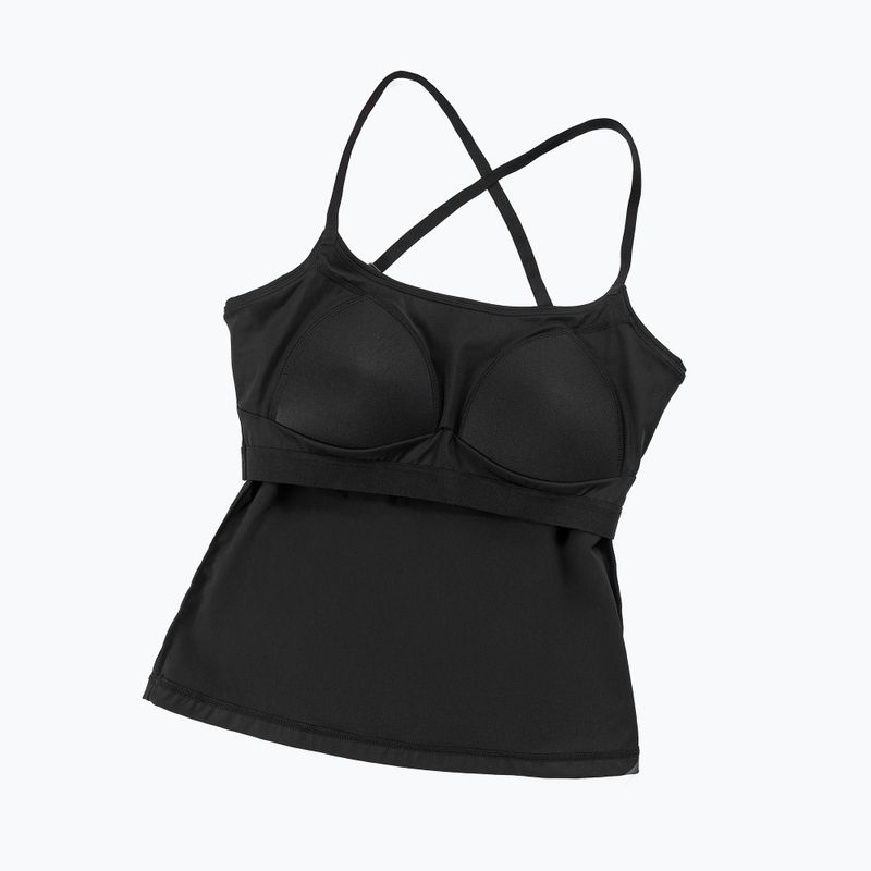 Tricou de antrenament pentru femei Cardio Bunny With Built-in Black bra 6