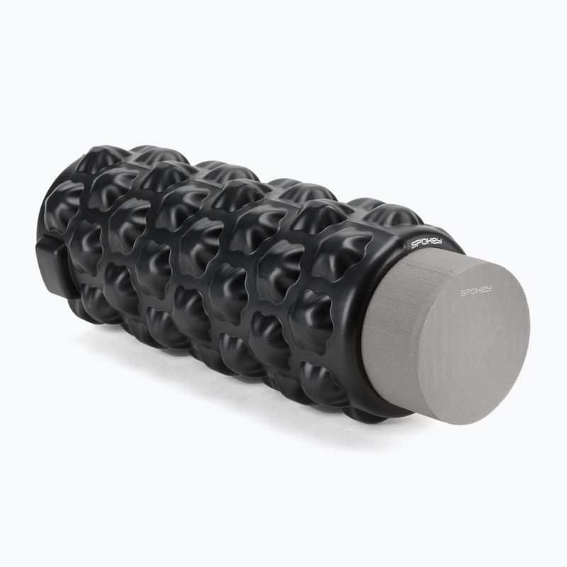 Rola de exerciții Spokey Roll 2în1 neagră 838333 2