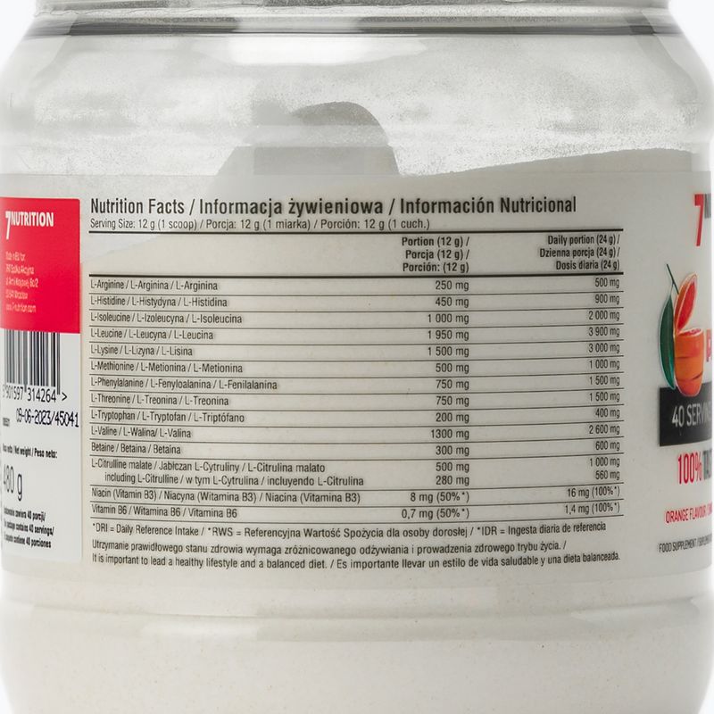 EAA Perfect 7Nutrition aminoacizi 480g portocaliu 7Nu000393 3