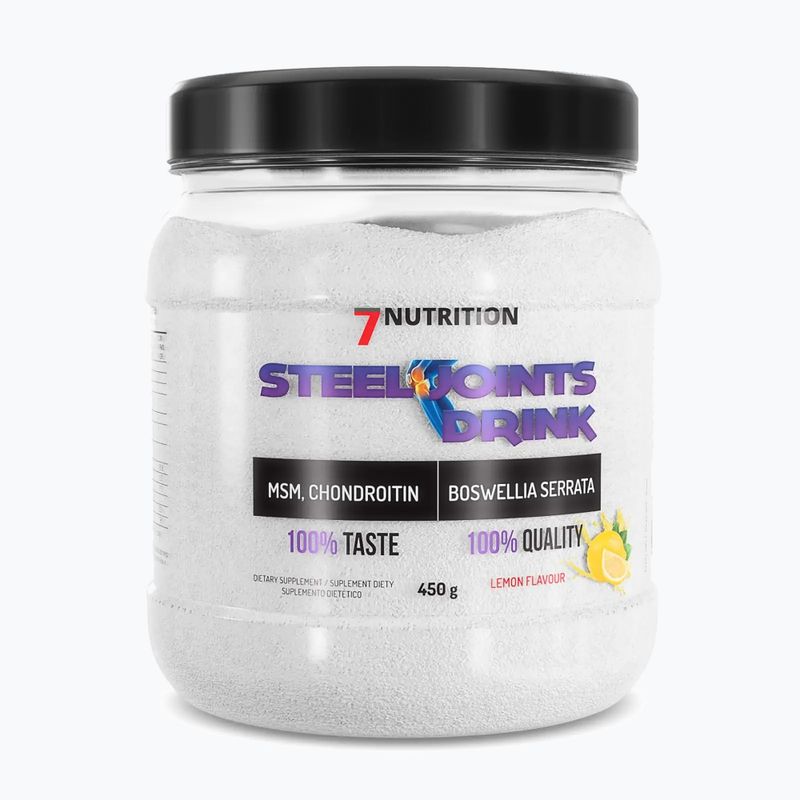 Steel Joints Drink 7Nutrition 450g de regenerare a articulațiilor cu lămâie 7Nu000394