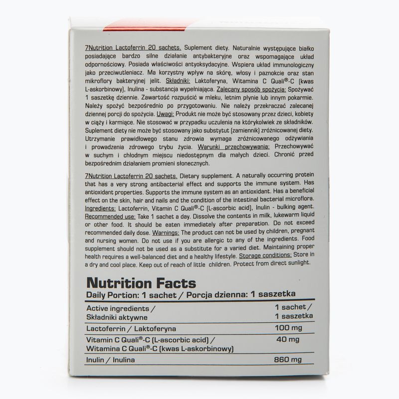Lactoferrină 90% 7Nutrition 100mg 20 plicuri 7Nu000457 3
