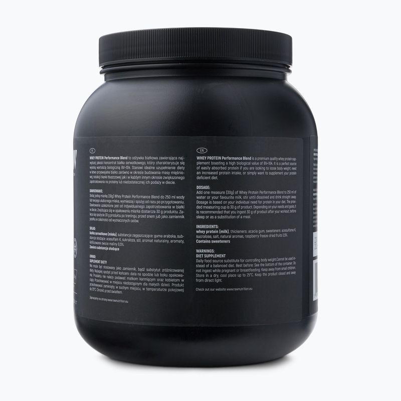 Proteină din zer Raw Nutrition 900g zmeură WPC-59016 2