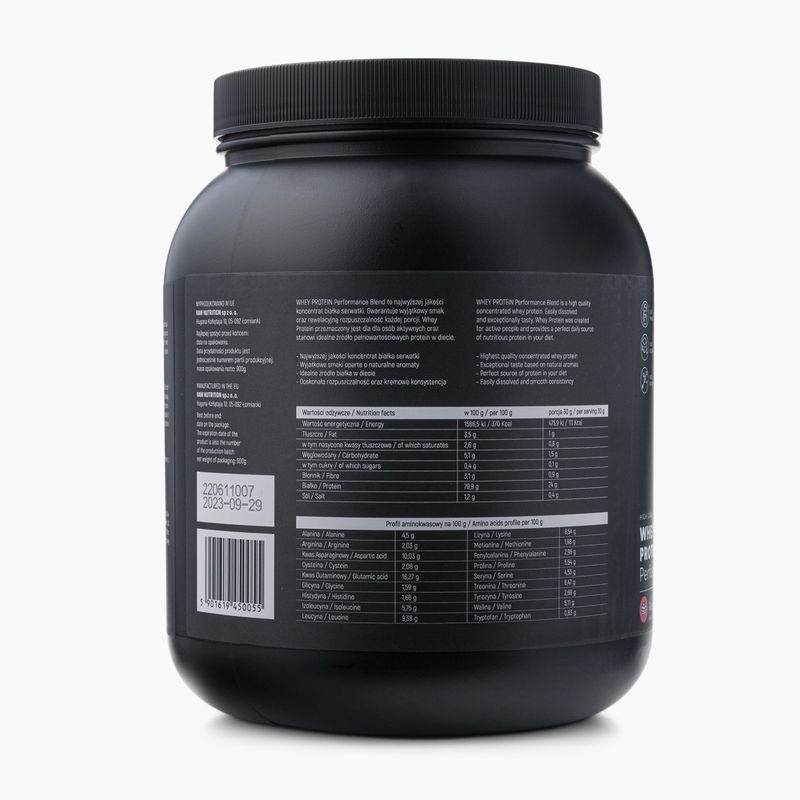 Proteină din zer Raw Nutrition 900g zmeură WPC-59016 3