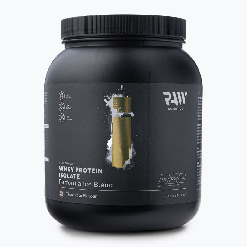Proteină din zer izolat Raw Nutrition 900g ciocolată WPI-59017
