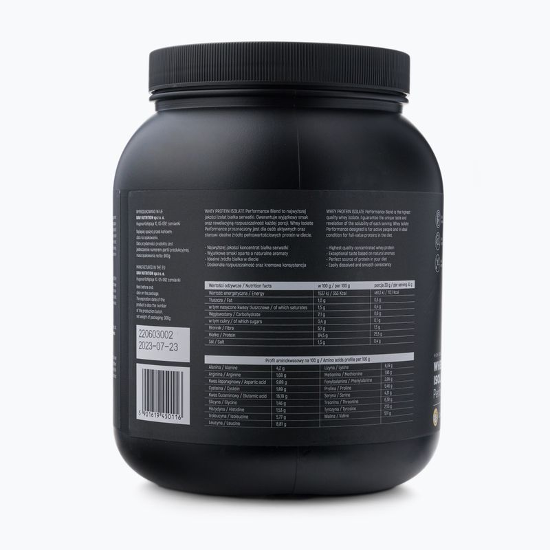 Proteină din zer izolat Raw Nutrition 900g tort WPI-59017 3
