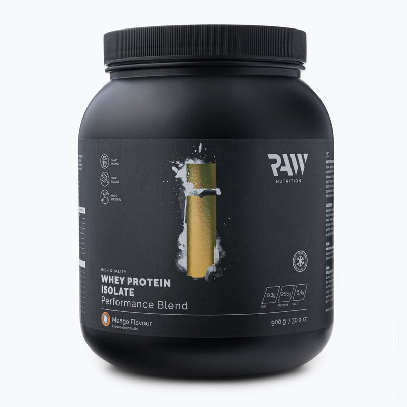 Proteină din zer izolat Raw Nutrition 900g mango WPI-59017