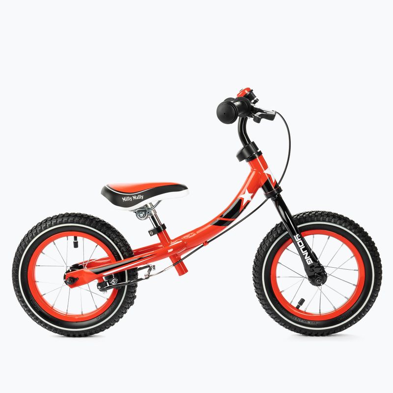 Bicicletă fără pedale pentru copii Milly Mally Young, roșu, 388 2