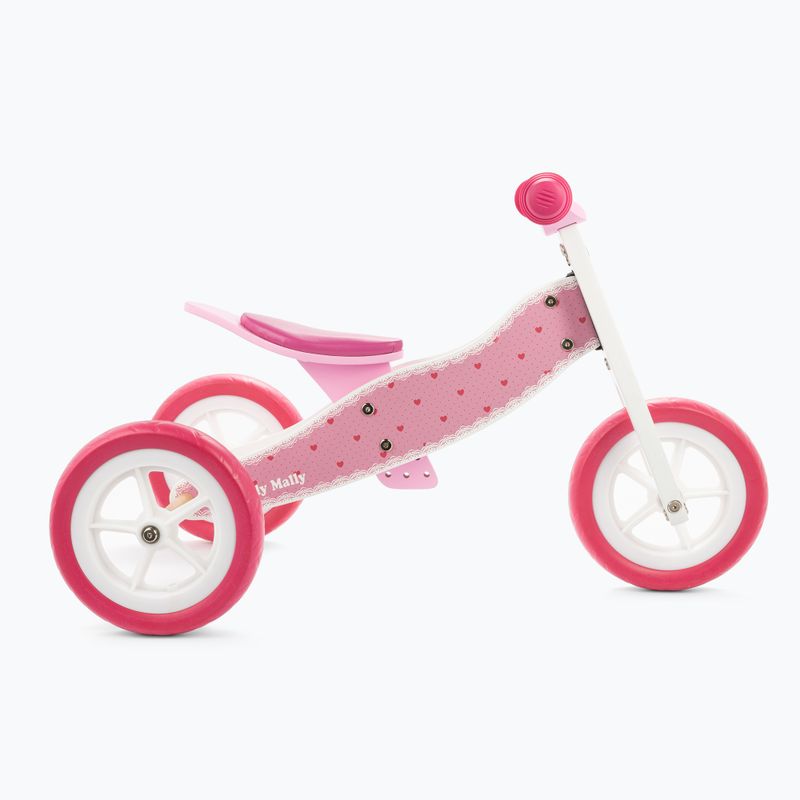 Bicicletă pentru copii Milly Mally 2in1 Look, roz, 2772