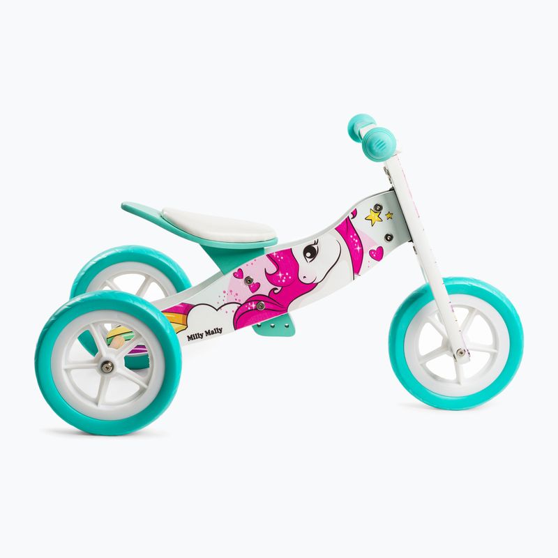 Bicicletă de echilibru Milly Mally  2w1 Look colorată 2787