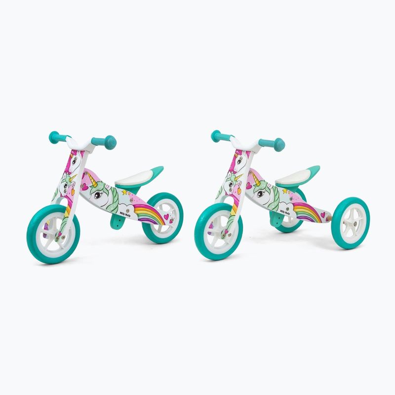 Bicicletă de echilibru Milly Mally  2w1 Look colorată 2787 8