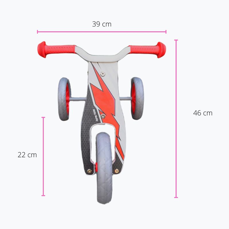 Milly Mally 2in1 bicicletă de cross-country Look roșu 3146 3