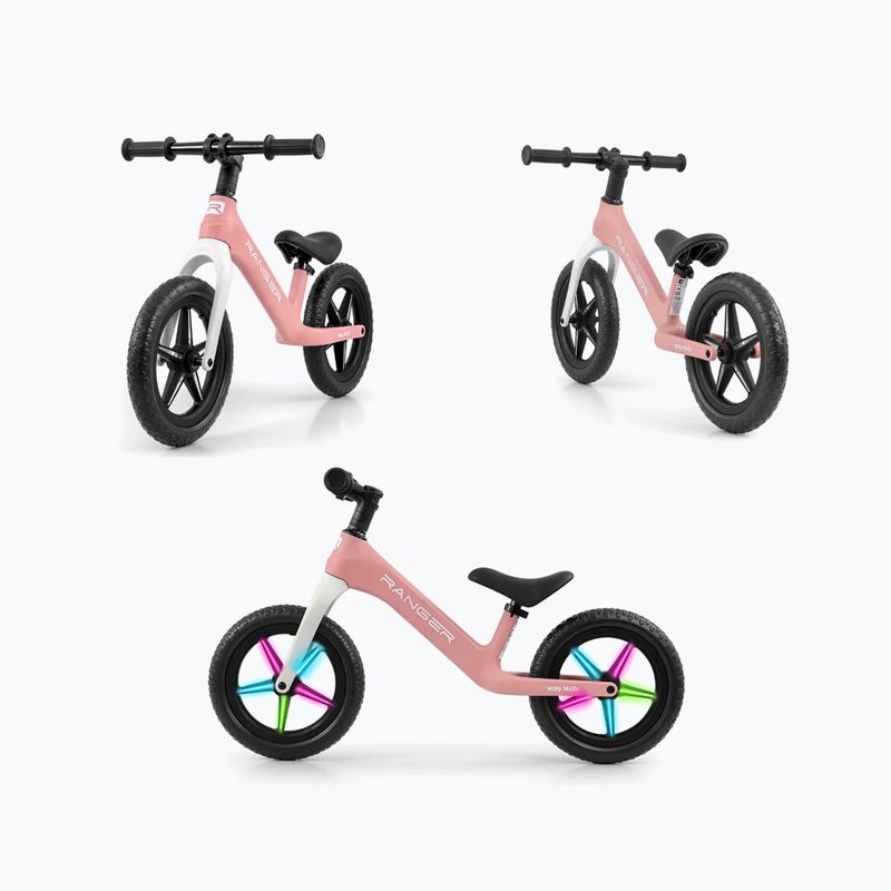 Bicicletă de echilibru pentru copii Milly Mally Ranger Flash pink 8
