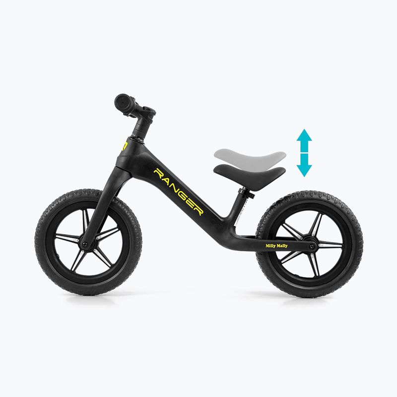 Bicicletă de echilibru pentru copii Milly Mally Ranger Flash black 7