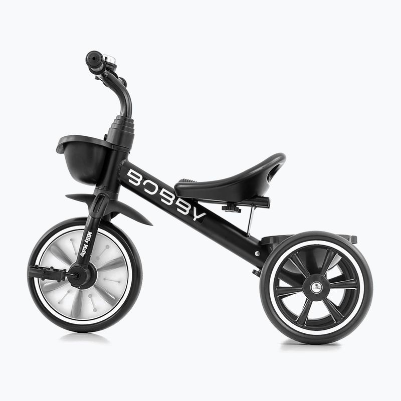 Bicicletă de echilibru cu trei roți Milly Mally Bobby black 2