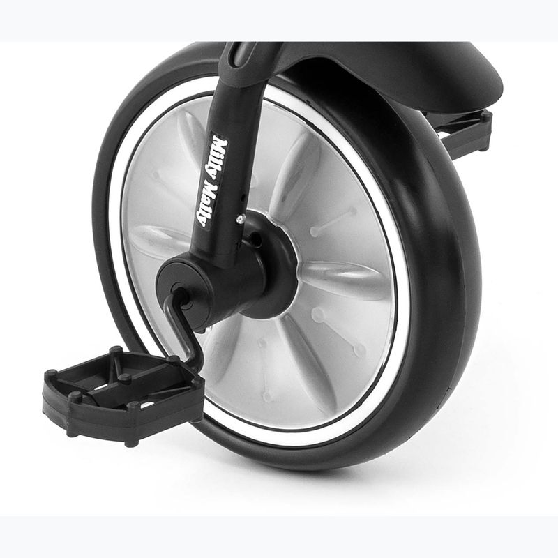 Bicicletă de echilibru cu trei roți Milly Mally Bobby black 8