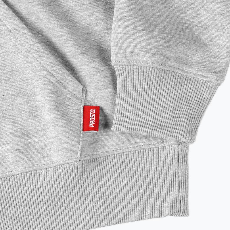 Bluza z kapturem męska PROSTO Doit szara KL222MSWE21933 4