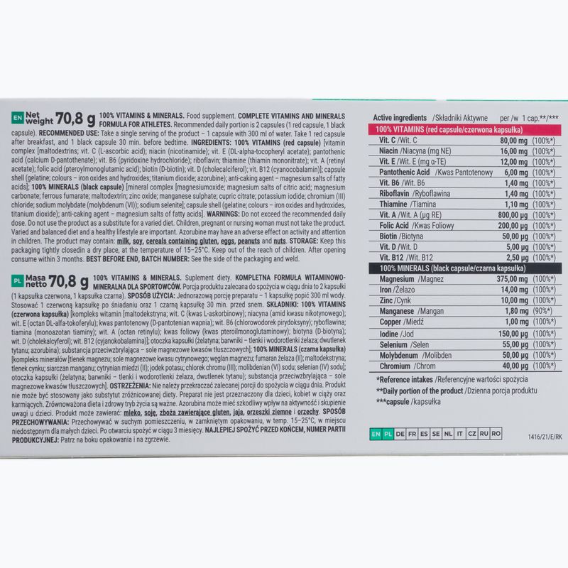 100% Vitamine și minerale Trec vitamine și minerale 60 capsule TRE/611 2