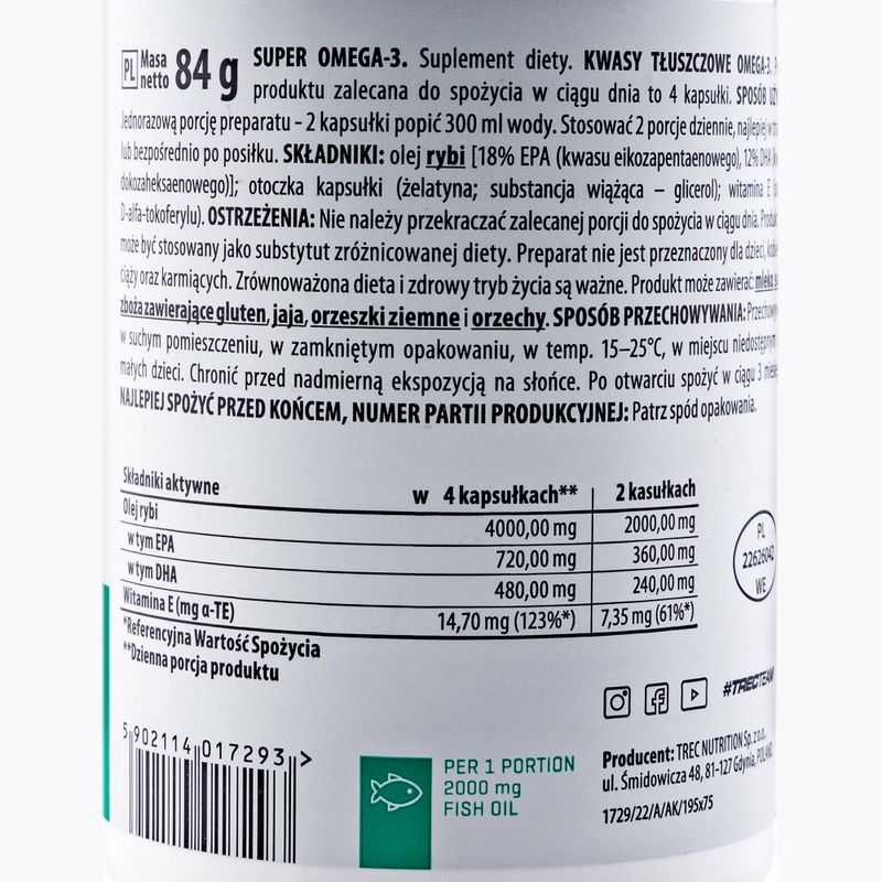 Super Omega 3 Trec acizi grași 60 capsule TRE/165 2