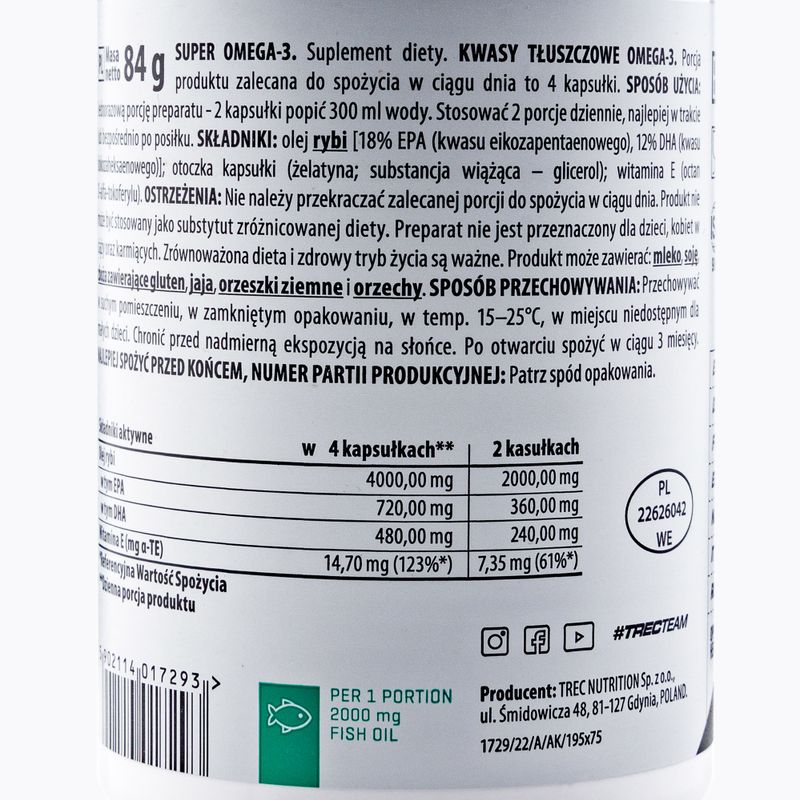 Super Omega 3 Trec acizi grași 60 capsule TRE/165 3