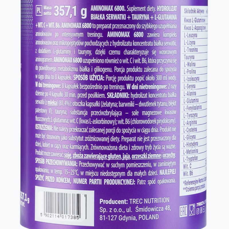 Amino Max Trec 6800 aminoacizi 320 capsule TRE/021 2