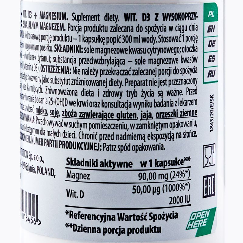Vitamina D3 + Magneziu Trec vitamina D3 + magneziu 60 capsule TRE/814 3