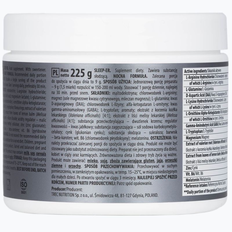 Sleep-ER Trec formula de recuperare peste noapte 225g lămâie TRE/598#CYTRY 3