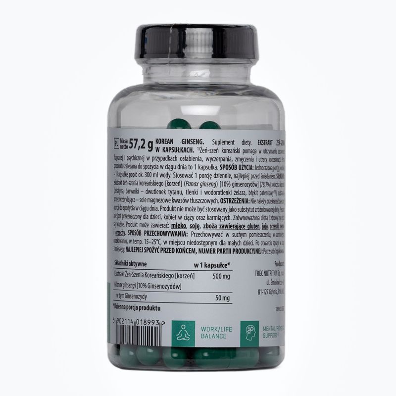 Vitality Ginseng coreean Trec Ginseng coreean 90 capsule TRE/879 2