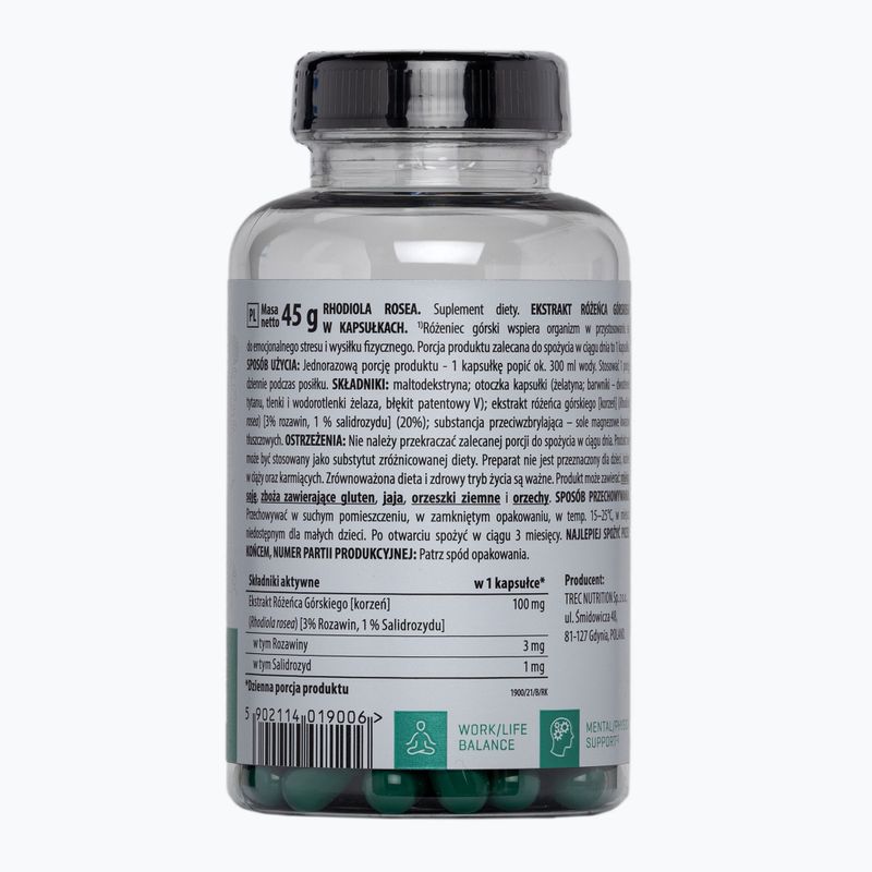 Vitality Rhodiola Rosea Trec Rhodiola rosea 90 capsule TRE/884 2
