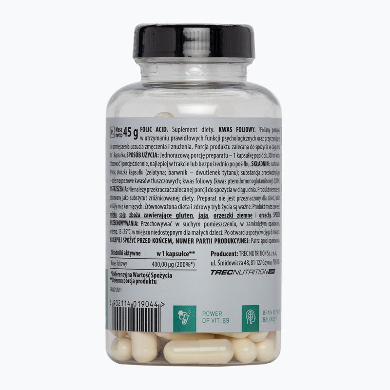 Acid folic 90 de capsule TREC Vitality Folic Acid VR-089-60-XX 2