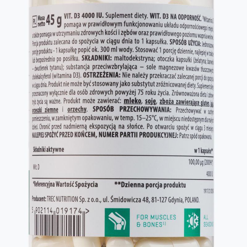 Vitamina Trec Vitality Vit. D3 4000 UI 90 capsule 2