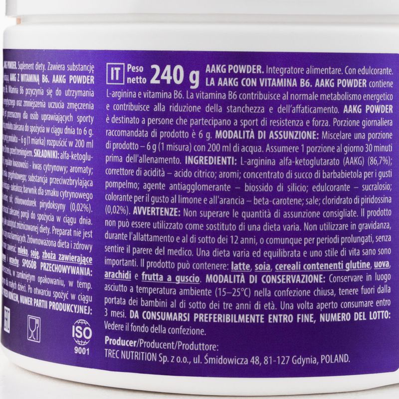 Trec AAKG pre-antrenament 240g portocaliu TRE/909 2